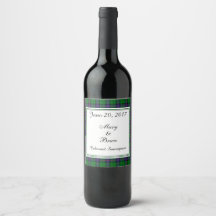 Armstrong Scottish Wedding Wine Label