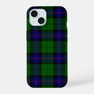 Armstrong-Tartan blau-grün kariert iPhone 15 Hülle