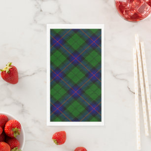 Armstrong-Tartan blau-grün kariert Serviette