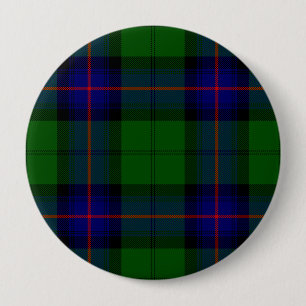Armstrong Tartan blau und grün kariert Button