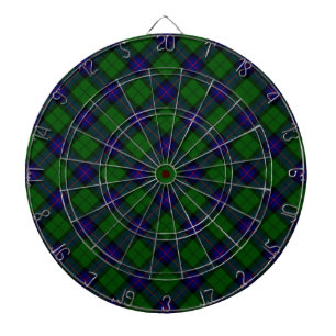 Armstrong Tartan blau und grün kariert Dartscheibe