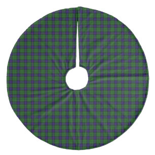 Armstrong Tartan blau und grün kariert Fleece Weihnachtsbaumdecke