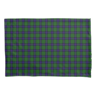 Armstrong Tartan blau und grün kariert Kissenbezug
