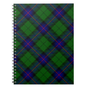 Armstrong Tartan blau und grün kariert Notizblock
