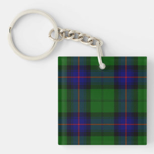 Armstrong Tartan blau und grün kariert Schlüsselanhänger