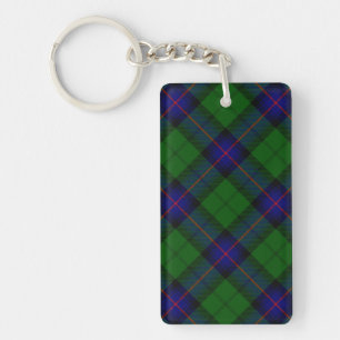 Armstrong Tartan blau und grün kariert Schlüsselanhänger
