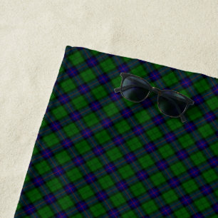 Armstrong Tartan blau und grün kariert Strandtuch