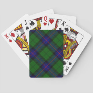 Armstrong tartan blue and green plaid spielkarten