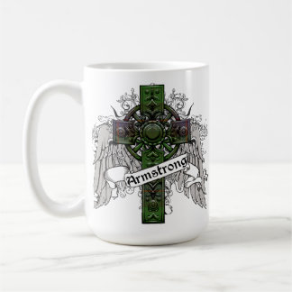 Armstrong, tartan, Kreuz, Clan, Familie, keltisch, Kaffeetasse