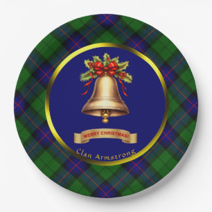 Armstrong Tartan Personalisiert Weihnachten Pappteller