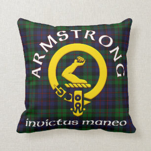 Armstrong Wappen Invictus Maneo Kissen