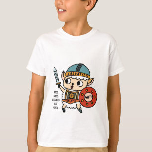 Armure mignonne de moutons de T-shirt de Dieu pour