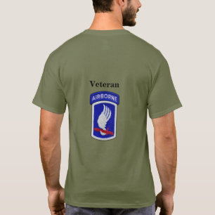Army 173. Im Flugzeug Brigade Veterans Patch T-Shirt