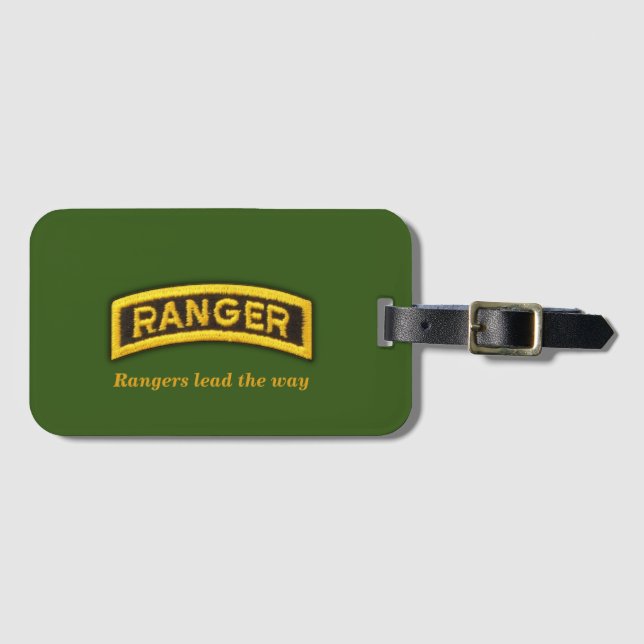 Army 75. Ranger Regiment Gepäckmarke Gepäckanhänger (Vorderseite (Horizontal))