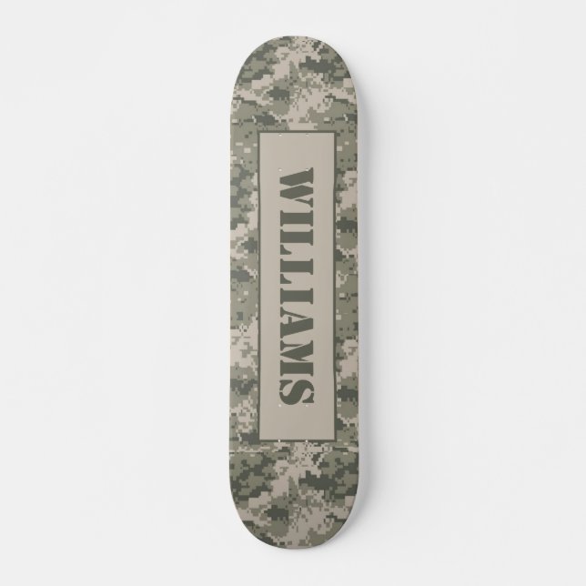 ARMY ACU Camoflauge numérique Camo Comp Skateboard (Devant)