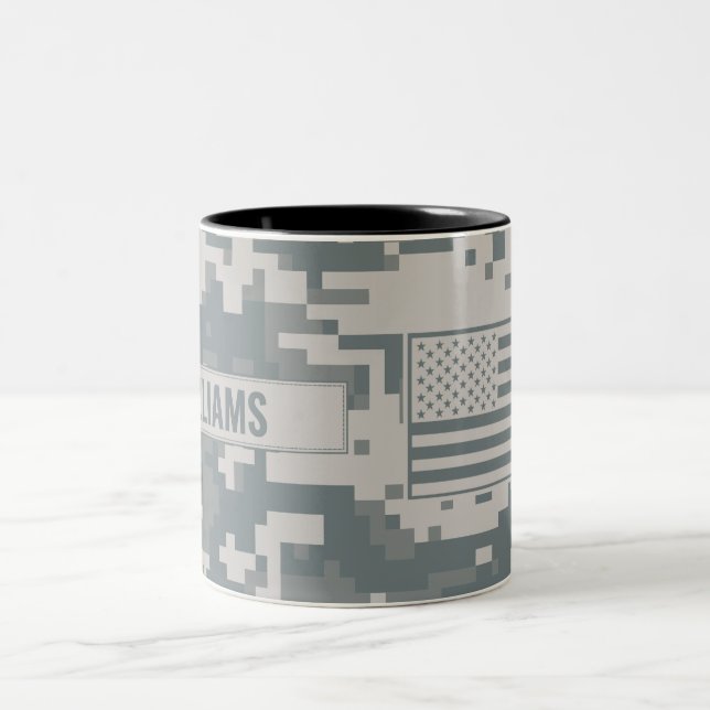 Army ACU Camouflage individuell anpassbar Zweifarbige Tasse (Mittel)