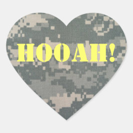 Army ACU HOOAH! HERZ Herz-Aufkleber