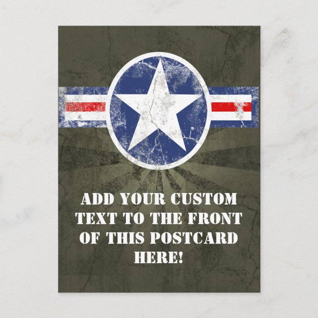 Army Air Corps Vintag Postkarte (Vorderseite)