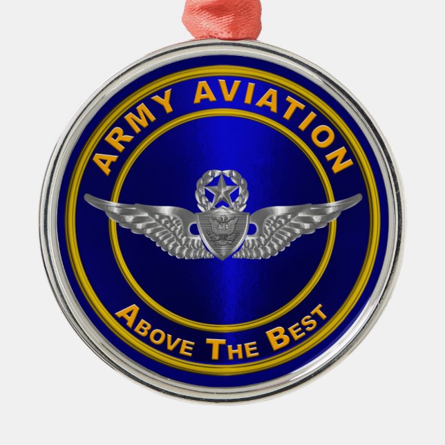 ARMY AVIATION ORNAMENT AUS METALL (Vorne)