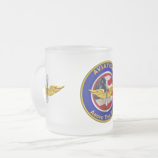Army Aviation Veteran Mattglastasse (Vorderseite Links)