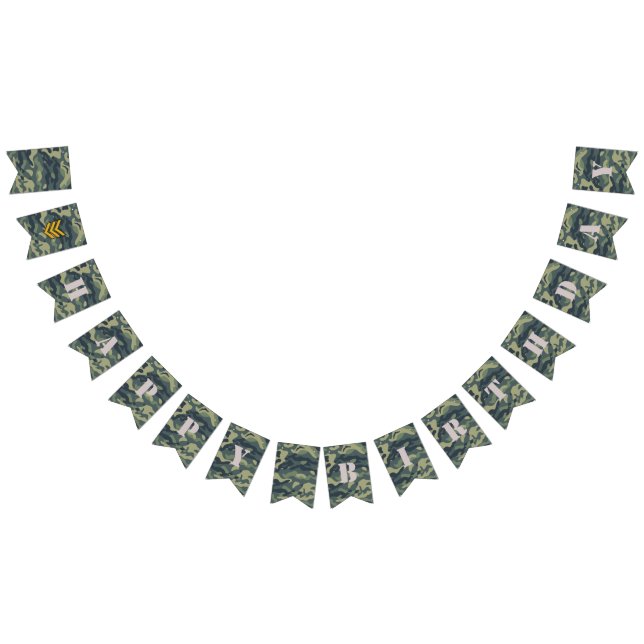 Army Basting Fahne, Junge Geburtstag Wimpelkette (Alle)