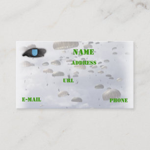 Army beret son veterans patcht vets business card visitenkarte