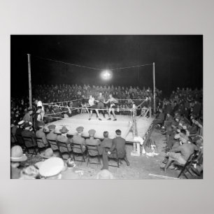Army Boxing Match, 1920er Poster