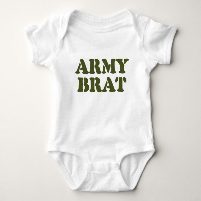 ARMY BRAT BABY STRAMPLER (Vorderseite)