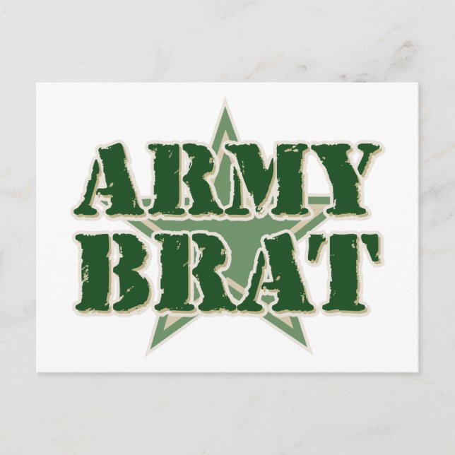 Army Brat Postkarte (Vorderseite)