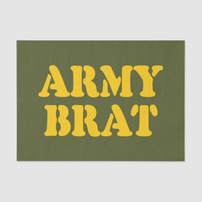 ARMY BRAT SEIDENPAPIER (Vorderseite)