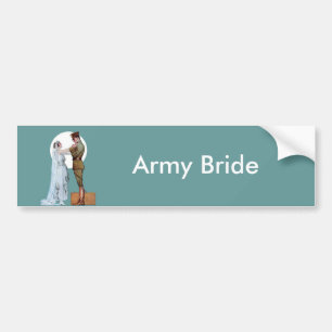 Army Bride Autoaufkleber