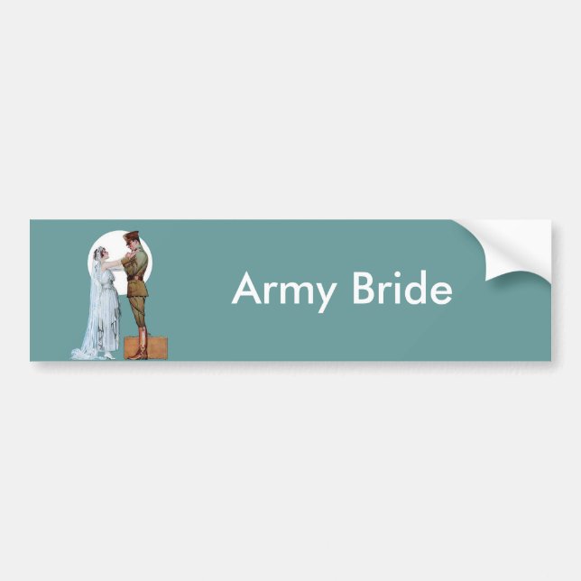 Army Bride Autoaufkleber (Vorne)