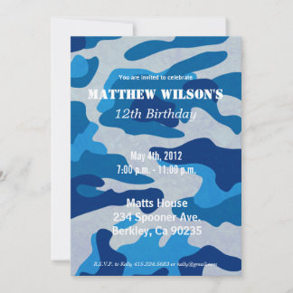 Army Camoflauge Einladung
