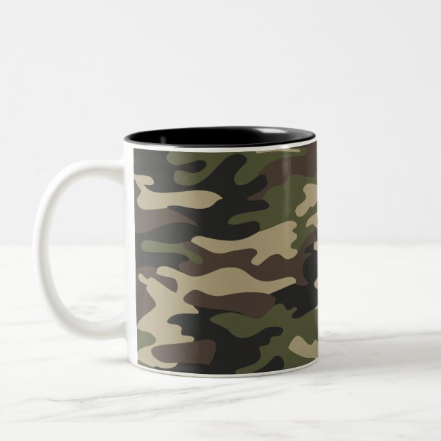 Army Camouflage Zweifarbige Tasse (Links)