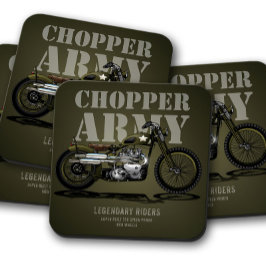 Army Chopper Bike Untersetzer | Motorrad-Untersetz