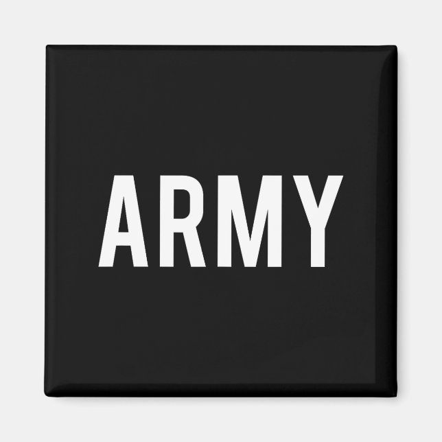 Army - Cool New Us American Vet Funny Gift Tee  Magnet (Vorne)