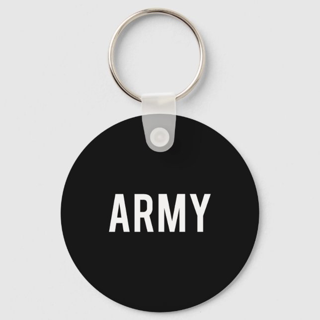 Army - Cool New Us American Vet Funny Gift Tee  Schlüsselanhänger (Vorderseite)