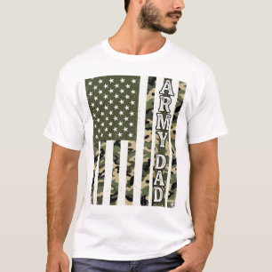 Army Dad Camo Amerikanische Flagge Vintage-Shirt D T-Shirt