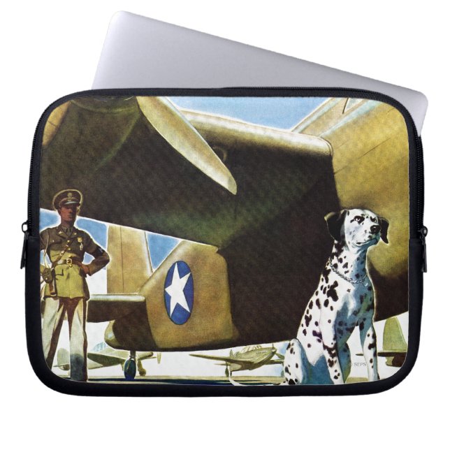 Army Dog Laptopschutzhülle (Vorderseite)