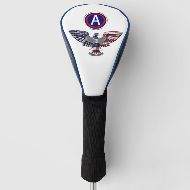 Army Eagle mit Patch Golf Headcover (Vorderseite)