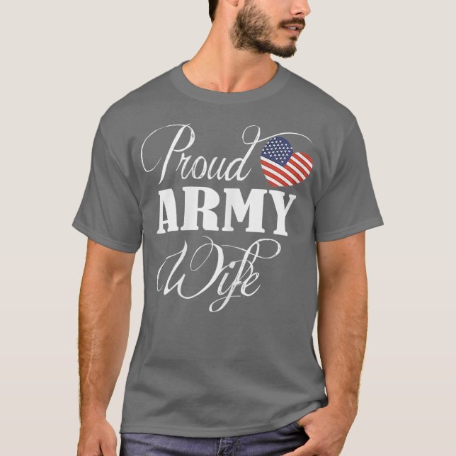 Army Ehefrau Shirt - Proud Army Ehefrau T Shirt Da (Vorderseite)