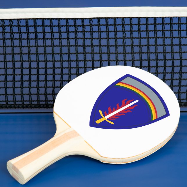 Army Europe USAREUR Insignia Tischtennis Schläger (InSitu)