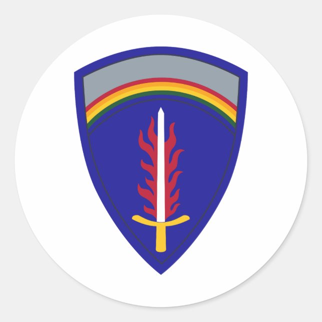 Army Europe USAREUR Runder Aufkleber (Vorderseite)