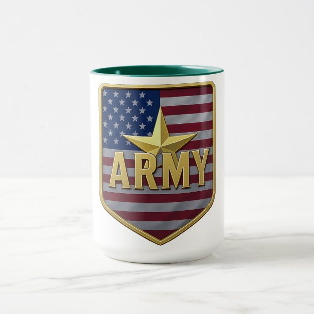 Army Flag Shield Tasse (Zentrum)