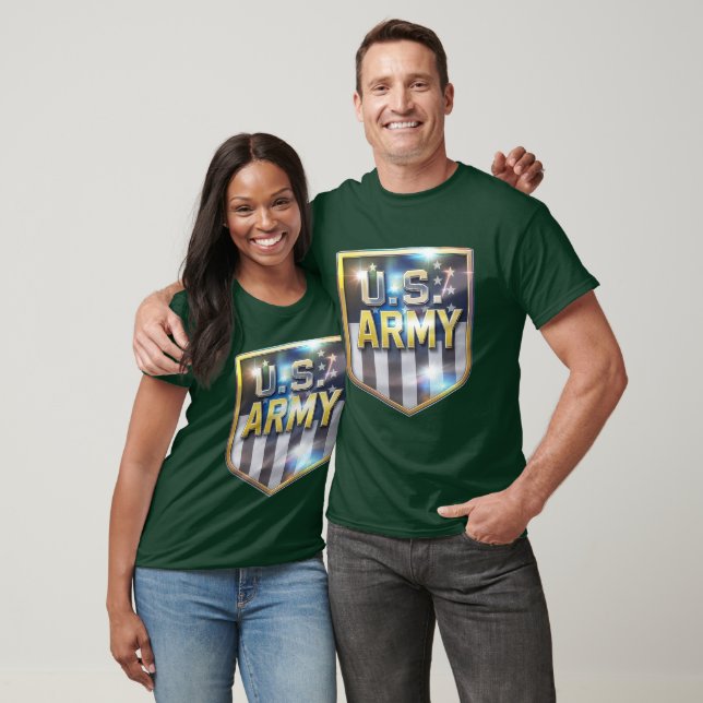 Army Flag Shield Tshirt (Unisexe)