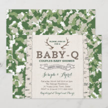 Army Green Camouflage Couples Kinderdusche für Jun