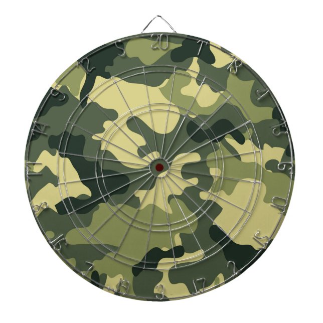 Army Green Camouflage Dartboard Dartscheibe (vorne)