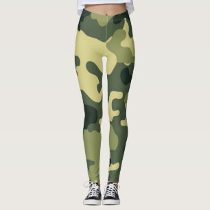 Army Green Camouflage Leggings
