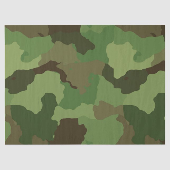 Army Green Camouflage Seidenpapier (Vorderseite)