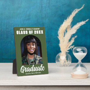 Army Green Graduate Arch 2023 Abschluss Foto Fotoplatte